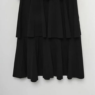 3-tiered long canter skirt