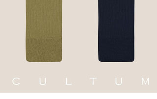 [CULTUM] Mercerized Cotton Ribbed Business Socks