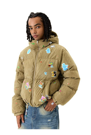 CONP Suede Texture Padded Jacket