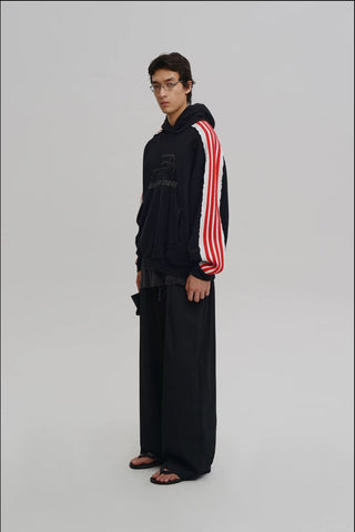 [MASONPRINCE] Raw Edge Stripe Track Set