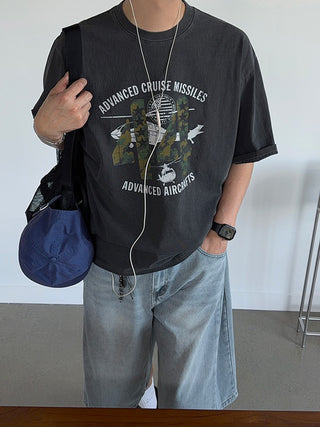 Aircraft Camo Pigment 1/2 T-shirt