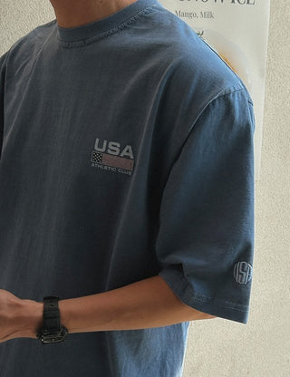 USA CLUB Pigment Short Sleeve T-shirt (4 colors)