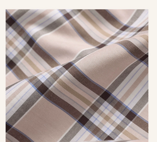[CULTUM] Piped Plaid Cotton Pajama