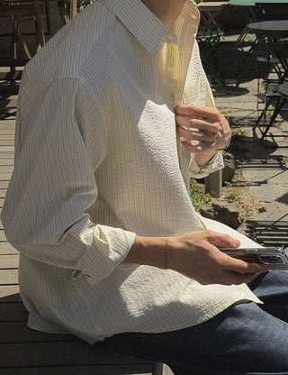 Marigold Seersucker ST Shirt (3 colors, M~L)