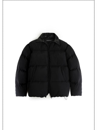 MASONPRINCE Leather Collar Down Jacket