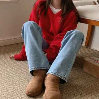 (5 colors) Wool V-knit