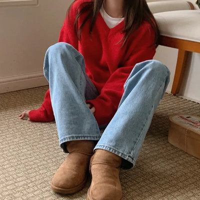 (5 colors) Wool V-knit