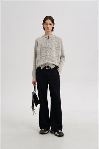 [MASONPRINCE] Cable Knit Cardigan