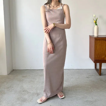 Flat long dress