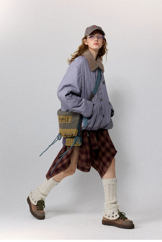 [Monterest] Detachable Fur Collar Deck Jacket