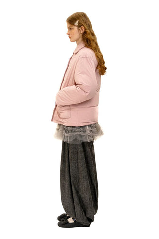 [Moromoro2] Bow Pocket Down Jacket