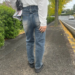 Vintage Wash Denim Pants