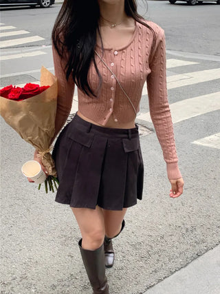 -3kg Slim Cropped Cardigan (7 colors)