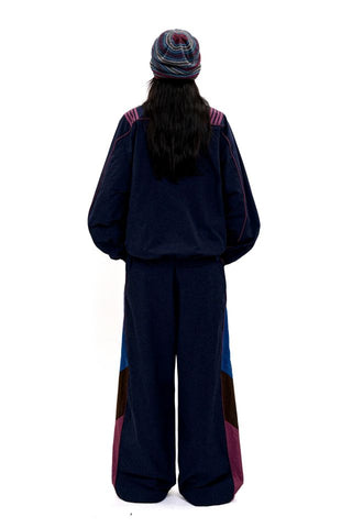 [Moromoro2] Lace Bar Blocked Sport  Jacket/Pants