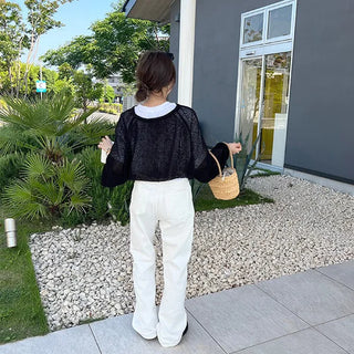 Ribbon strap bolero