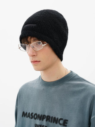 [MASONPRINCE] Wide Brim Mohair Blend Beanie