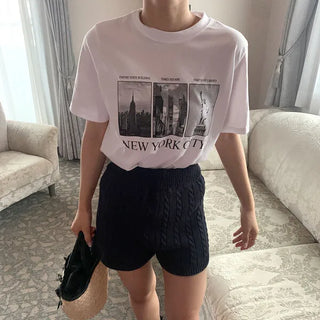 New York print T-shirt