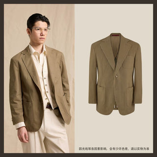 [CULTUM] Cotton Twill Sack Blazer
