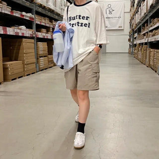 nylon cargo half pants