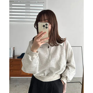 Half-zip sweatshirt