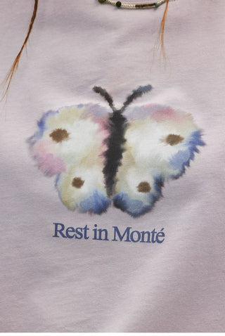 [Monterest] Ink Print Crewneck Cotton T-Shirt