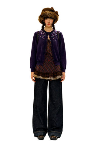 [Moromoro2]Sequin Embellished Cardigan