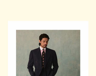 [CULTUM] 1930s Pinstripe Double-Breasted Peak Lapel Suit