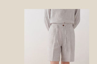 [CULTUM] Linen Drawstring Shorts