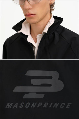 [MASONPRINCE] Stand Collar Windproof Jacket Set