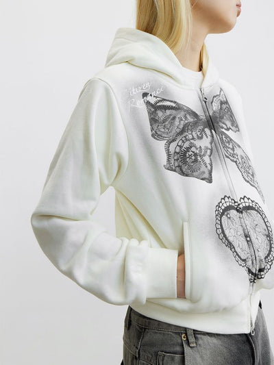CONP Painted short sweater (white)
