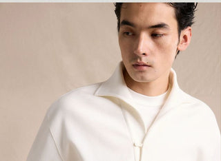 [CULTUM] Heavyweight Half-Zip Polo Collar Sweatshirt