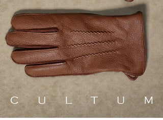 [CULTUM] Sheepskin Touchscreen Wool-Lined Gloves