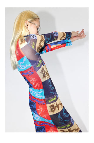 CONP Dragon Branding Mesh Bodysuit (Multi)