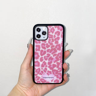 [MADE] Leopard Pink Glass Bumper iPhone Case