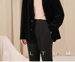 [CULTUM] Velvet French Blazer Jacket
