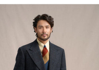 [CULTUM] 1930s Wool Herringbone Double Breasted Blazer