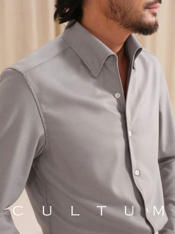 [CULTUM] Italian Collar Business Dress Shirt
