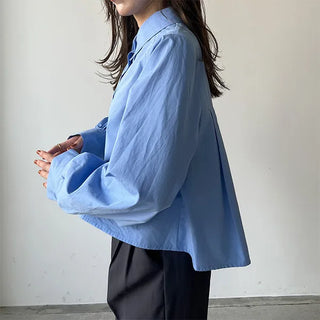 Back pleated blouse