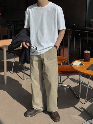 Must-have Washed U-Neck  T-shirt