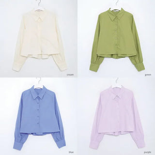Back pleated blouse
