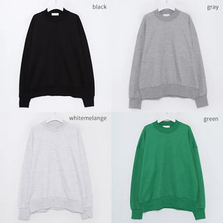 Half-neck warmer sweatshirt