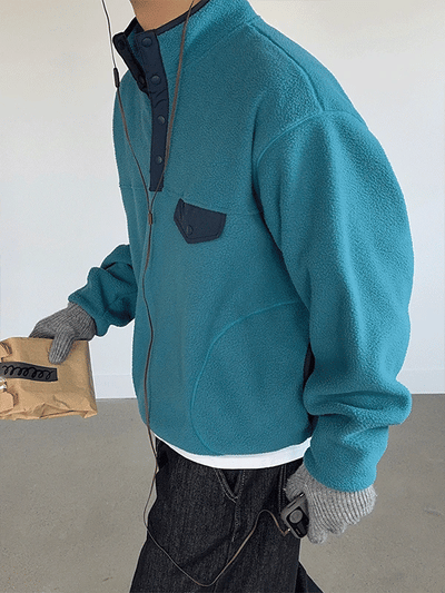 Volv Color Block Fleece Zip-up