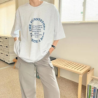 Lettering Logo Casual T-shirt