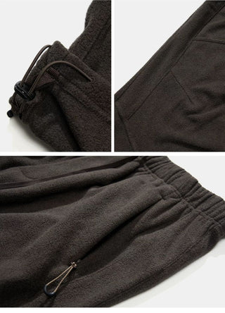 [Monterest] Fleece Wide Leg Drawstring Pants