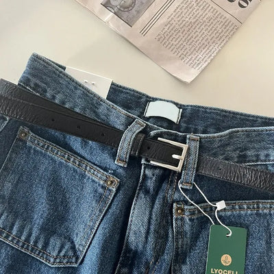 Trouser leather belt