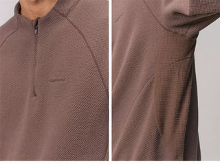 [Monterest] Honeycomb Fleece Half-Zip Pullover