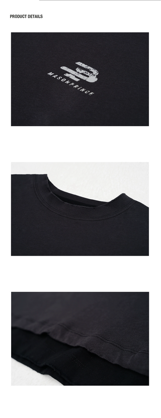 [MASONPRINCE] Cracked Print T-shirt