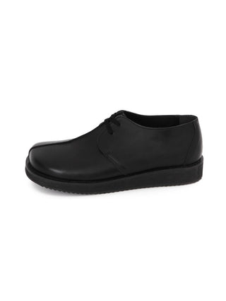 Ebony round derby shoes