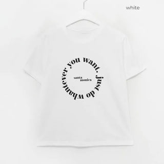 Round lettering T-shirt