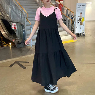 ribbon sleeveless cancan ops